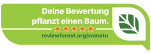 Für Deine Bewertung pflanzen wir einen Baum Forest Review